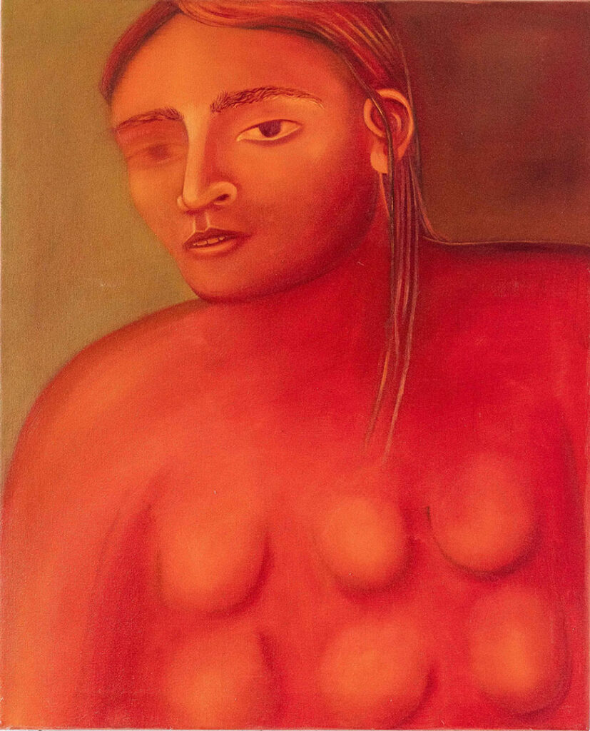Aura Roig painting