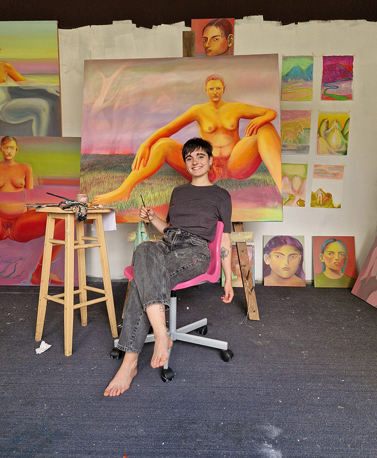 Aura Roig artist studio