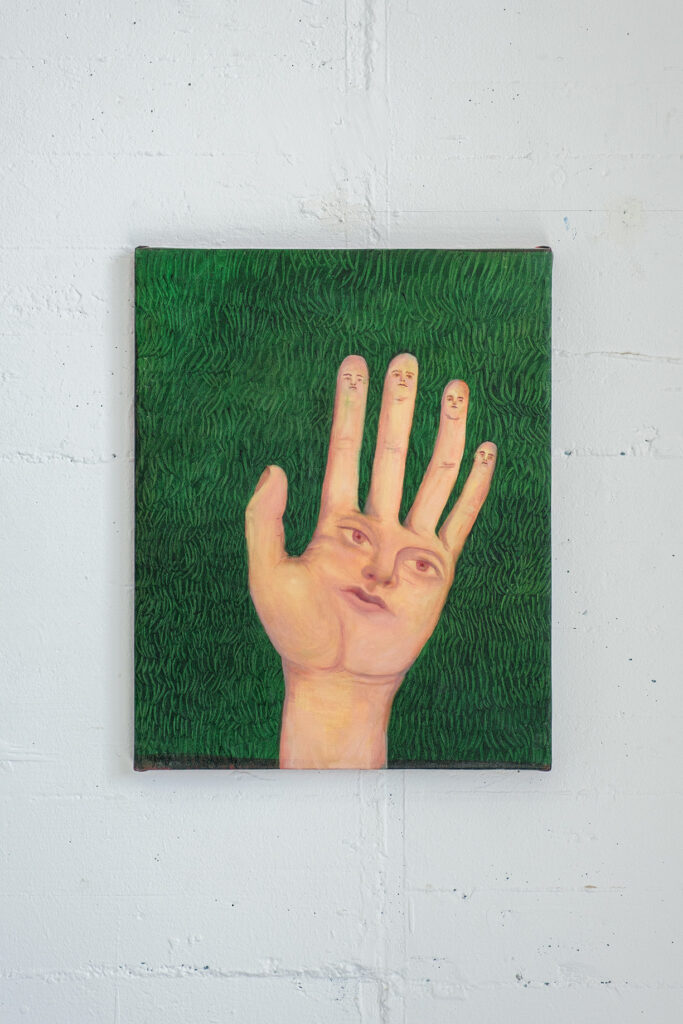 Hand, 2024. Oil on canvas, 40 x 50cm.